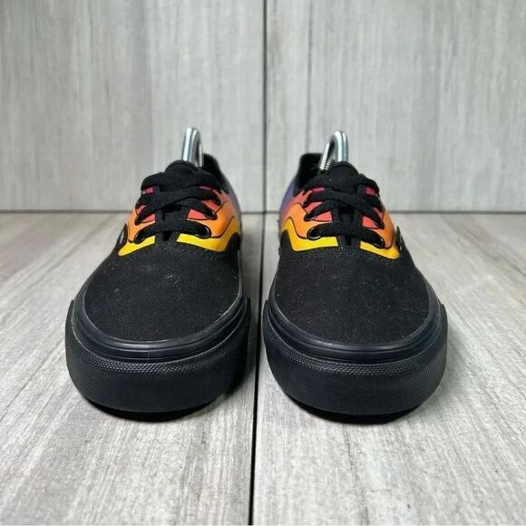 Vans Authentic Refract Rainbow Sunset Stripes Lace Up Sneaker Women’s Size 7 - Picture 5 of 10